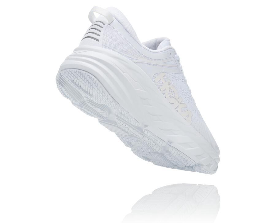 Hoka One One Running Shoes Womens White - Bondi 7 - 56247VTZL